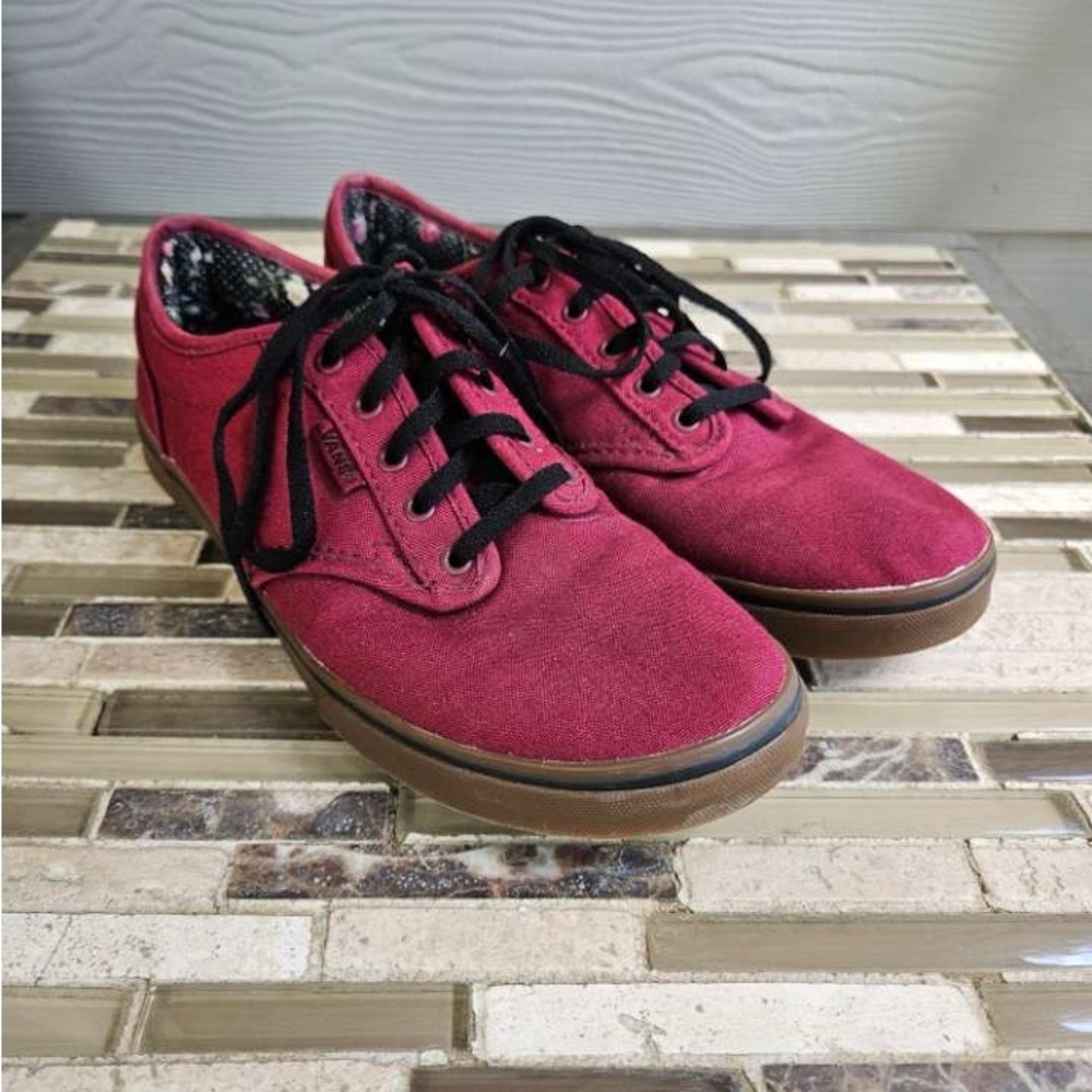 Burgundy Vans